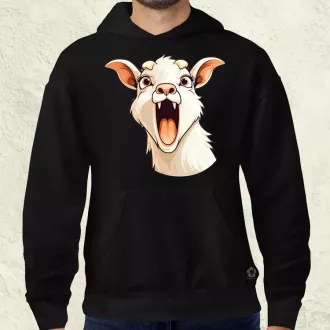 Kawaii kecske kiabál v1 férfi pulóver