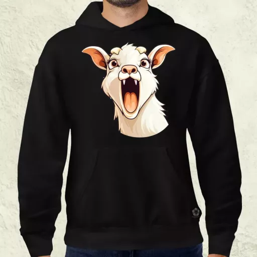 Kawaii kecske kiabál v1 férfi pulóver