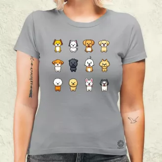 Kutya kollázs v1 női póló