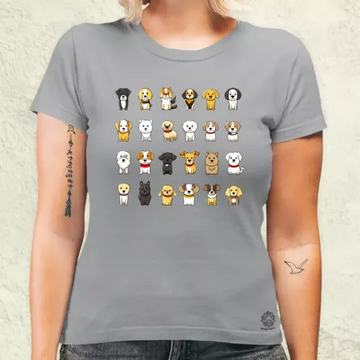 Kutya kollázs v4 női póló