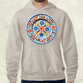 Magyar népi porcelán v13 férfi pulóver