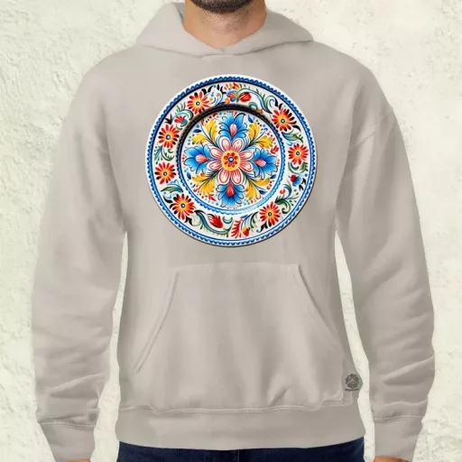 Magyar népi porcelán v13 férfi pulóver
