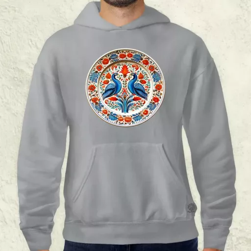 Magyar népi porcelán v14 férfi pulóver