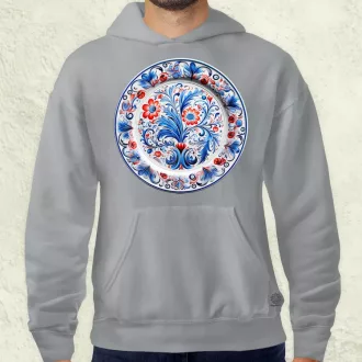 Magyar népi porcelán v16 férfi pulóver