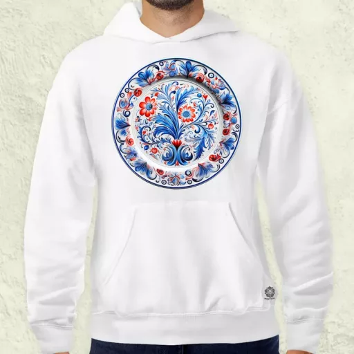 Magyar népi porcelán v16 férfi pulóver
