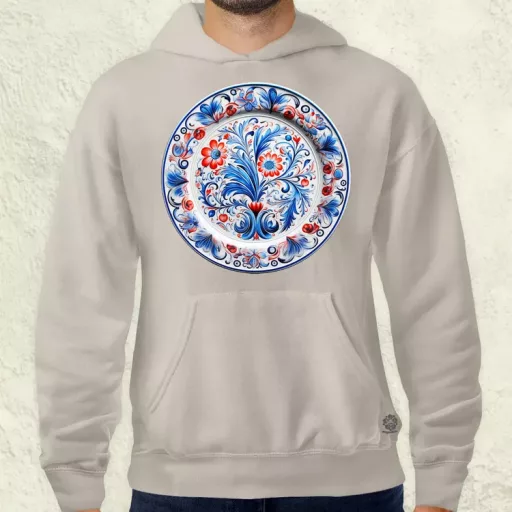Magyar népi porcelán v16 férfi pulóver