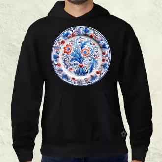 Magyar népi porcelán v16 férfi pulóver