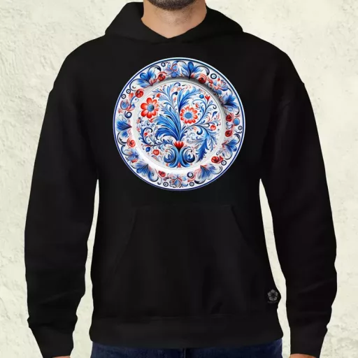 Magyar népi porcelán v16 férfi pulóver
