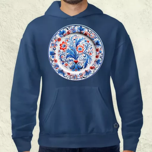 Magyar népi porcelán v16 férfi pulóver