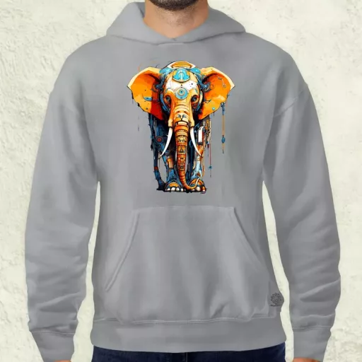 Mecha elefánt v1 férfi pulóver