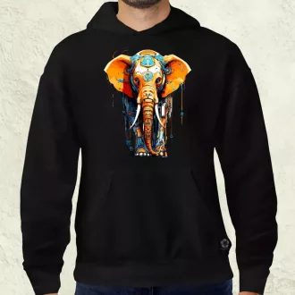 Mecha elefánt v1 férfi pulóver
