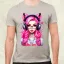 Pink gamer macskalány v4 férfi póló
