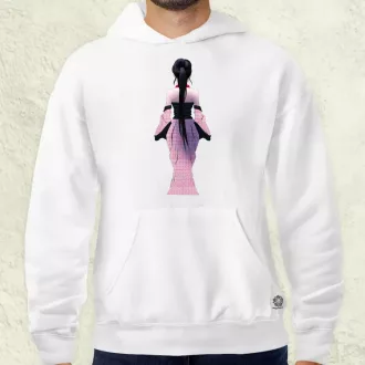 Pixelart Gésa hátulról v2 férfi pulóver