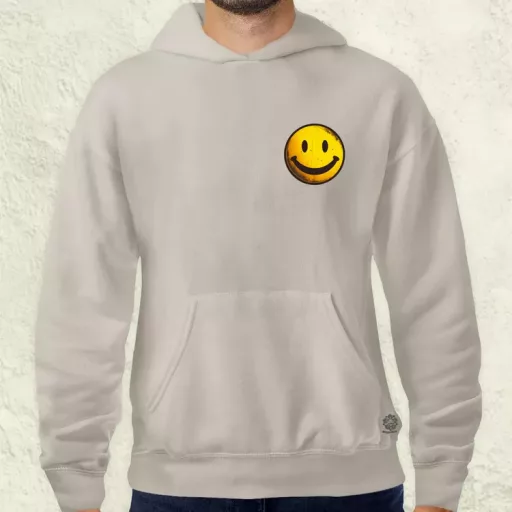 Smile graffiti zseb férfi pulóver