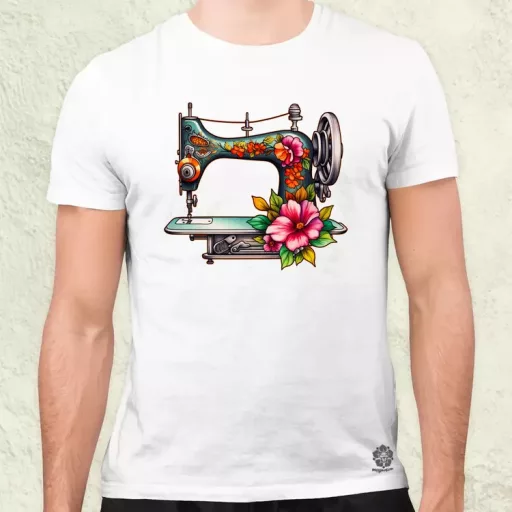 Vintage varrógép v2 férfi póló