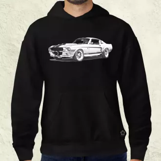 1967 Shelby Mustang GT500 v2 férfi pulóver
