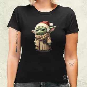 Xmas Baby Yoda női póló