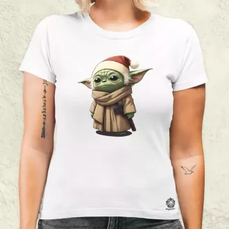 Xmas Baby Yoda női póló