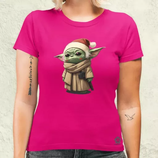 Xmas Baby Yoda női póló