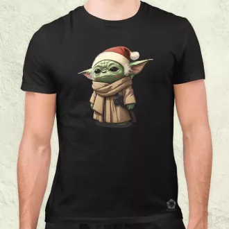 Xmas Baby Yoda férfi póló