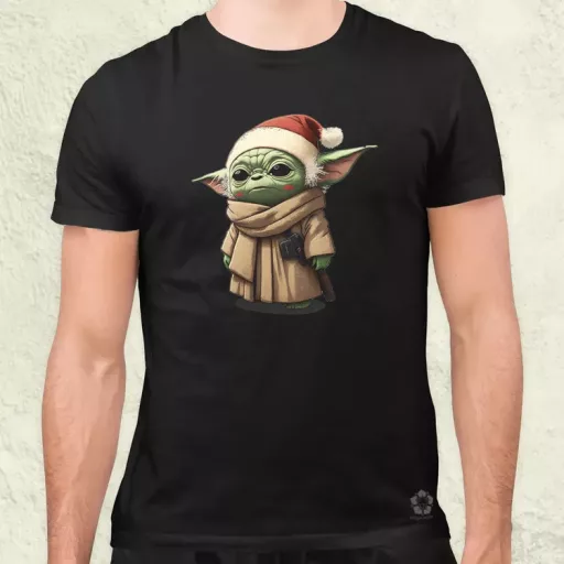 Xmas Baby Yoda férfi póló