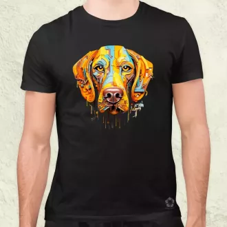 Absztrakt Weimari vizsla v2 férfi póló