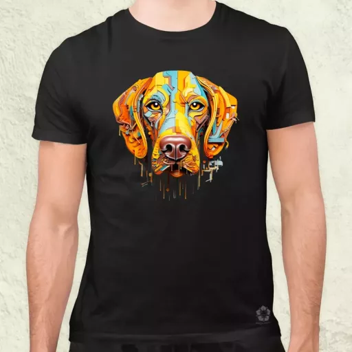 Absztrakt Weimari vizsla v2 férfi póló