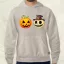 Halloween tök és koponya fantázia v13 férfi pulóver