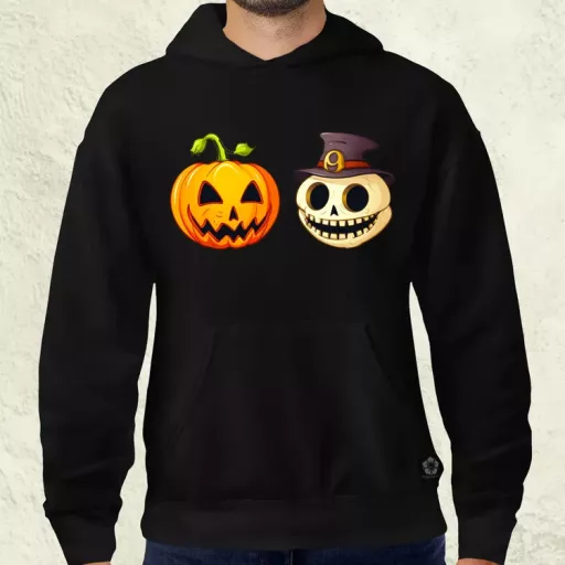 Halloween tök és koponya fantázia v13 férfi pulóver