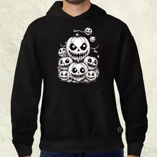 Halloween tök és koponya fantázia v8 férfi pulóver
