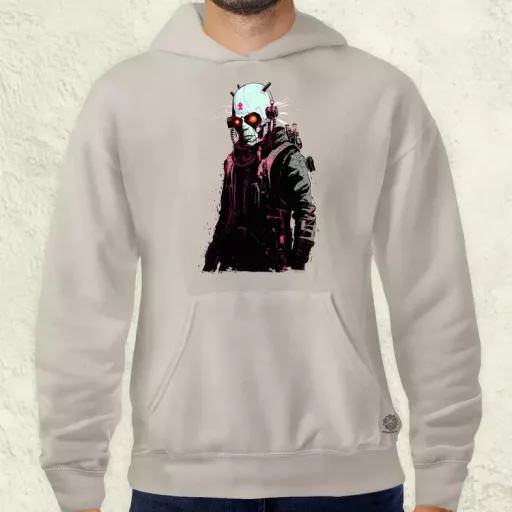 Kiborg srác v3 férfi pulóver