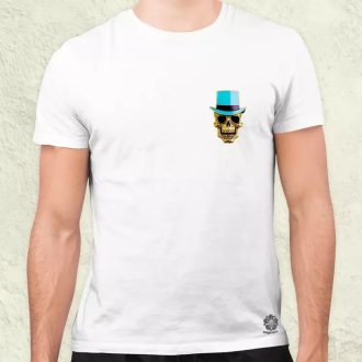 Arany koponya medál zseb férfi póló