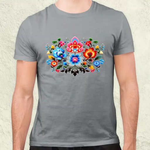 Magyar népi motívum v18 férfi póló