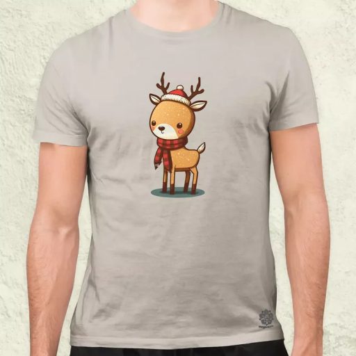Xmas Szarvas v2 férfi póló