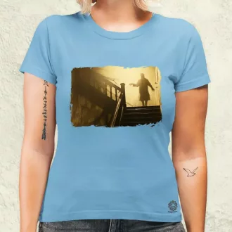 Vintage horror jelenet v2 női póló