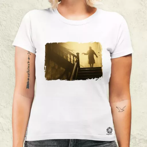 Vintage horror jelenet v2 női póló