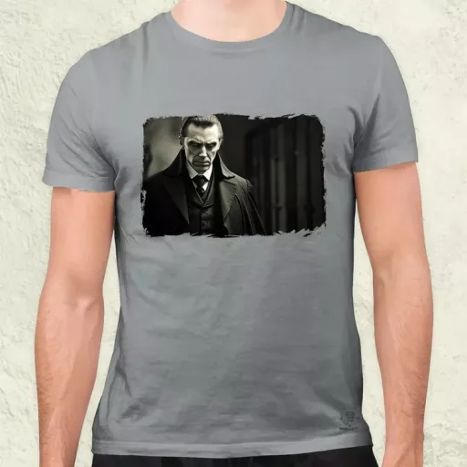Vintage horror jelenet v4 férfi póló