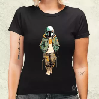 Anime Boba Fett fanart v1 női póló