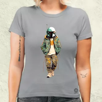 Anime Boba Fett fanart v1 női póló