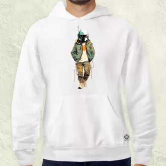 Anime Boba Fett fanart v1 férfi pulóver