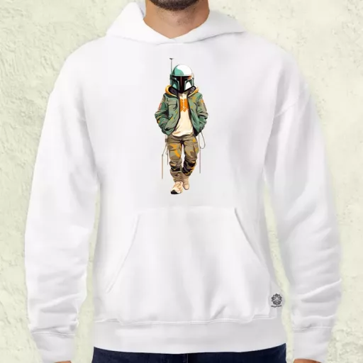Anime Boba Fett fanart v1 férfi pulóver