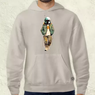 Anime Boba Fett fanart v1 férfi pulóver