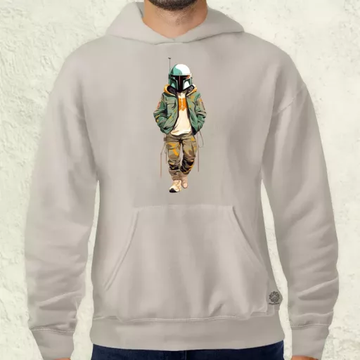 Anime Boba Fett fanart v1 férfi pulóver