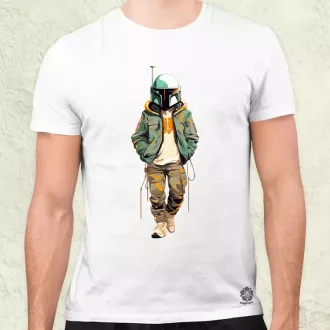 Anime Boba Fett fanart v1 férfi póló