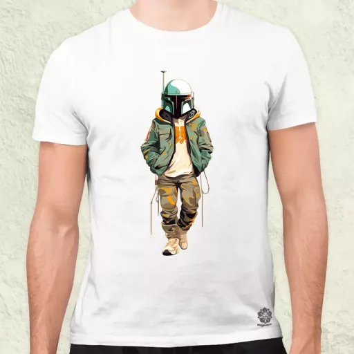 Anime Boba Fett fanart v1 férfi póló
