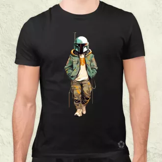 Anime Boba Fett fanart v1 férfi póló