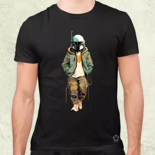 Anime Boba Fett fanart v1 férfi póló