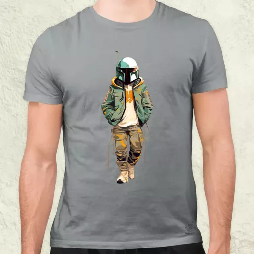 Anime Boba Fett fanart v1 férfi póló