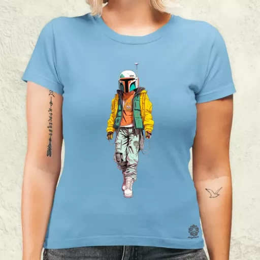 Anime Boba Fett fanart v2 női póló