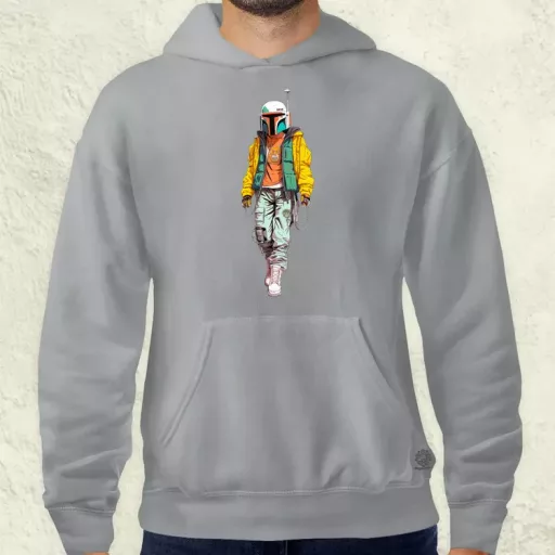 Anime Boba Fett fanart v2 férfi pulóver